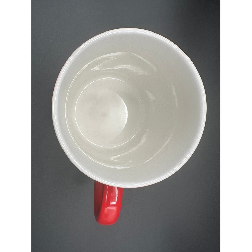 Starbucks 2020 Holiday Red Coffee Mug 18oz White Swirls Snowflakes Ceramic Cup - Picture 6 of 9